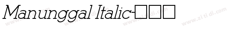 Manunggal Italic字体转换